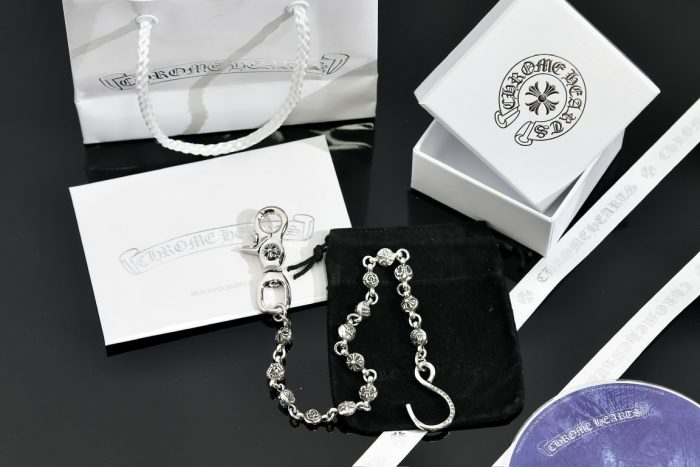 クロムハーツ Chrome Hearts ショートマルチボール シルバーウォレットチェーン 1クリップ - 画像 (9)