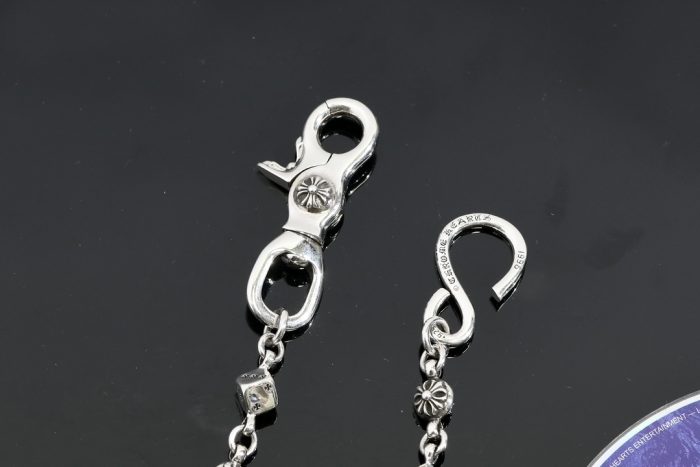 クロムハーツ Chrome Hearts ショートウォレットチェーン ダイス＆クロスボール シルバー 1クリップ - 画像 (8)