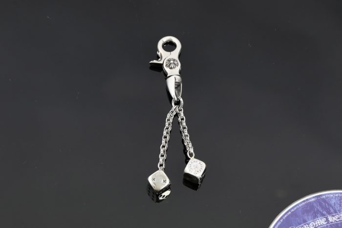 クロムハーツ Chrome Hearts DICE DBL ダブルダイス シルバー925 キーチェーン 高品質アクセサリー