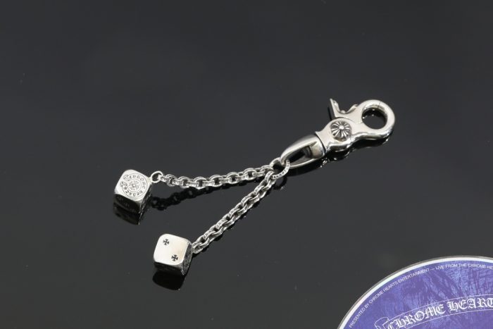 クロムハーツ Chrome Hearts DICE DBL ダブルダイス シルバー925 キーチェーン 高品質アクセサリー - 画像 (5)