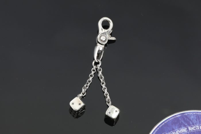 クロムハーツ Chrome Hearts DICE DBL ダブルダイス シルバー925 キーチェーン 高品質アクセサリー - 画像 (2)