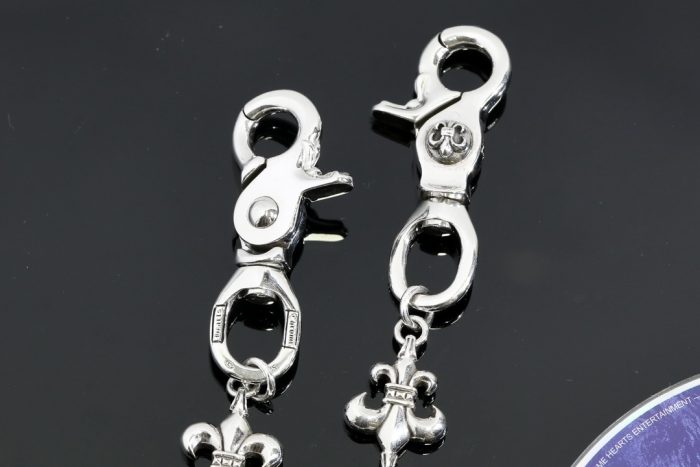 クロムハーツ Chrome Hearts BSフレアリンク 2クリップ ショートシルバーウォレットチェーン - 画像 (8)