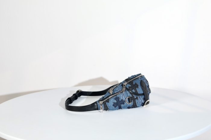 クロムハーツ Cowboy Patches Mini Snat Pack デニム×レザーロスパッチウエストバッグ - 画像 (2)