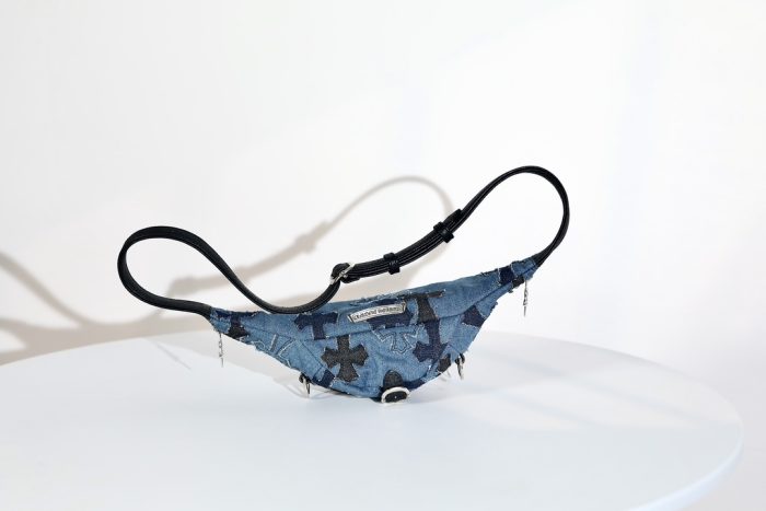 クロムハーツ Cowboy Patches Mini Snat Pack デニム×レザーロスパッチウエストバッグ - 画像 (6)