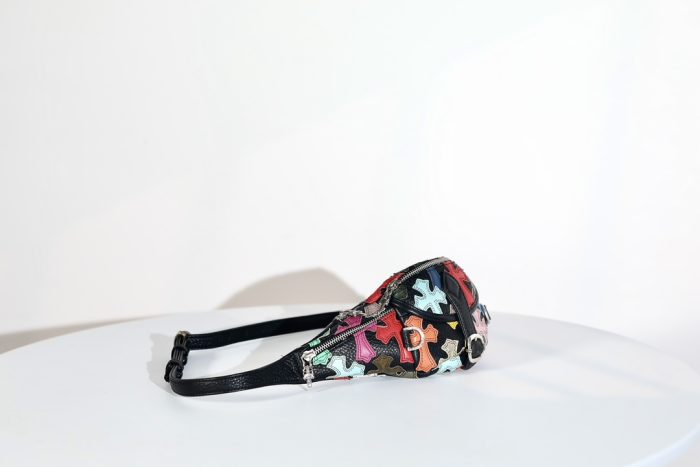 クロムハーツ Chrome Hearts SNAT PACK MULTI Mini スナットパック マルチクロスパッチレザーウエストバッグ ボディーバッグ - 画像 (2)