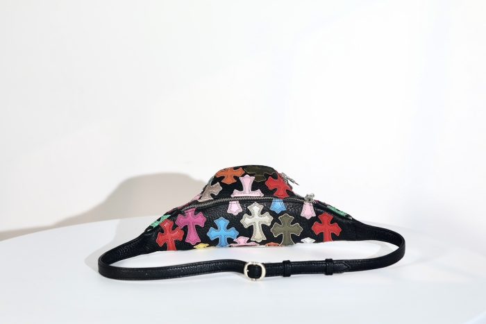 クロムハーツ Chrome Hearts SNAT PACK MULTI Mini スナットパック マルチクロスパッチレザーウエストバッグ ボディーバッグ - 画像 (4)