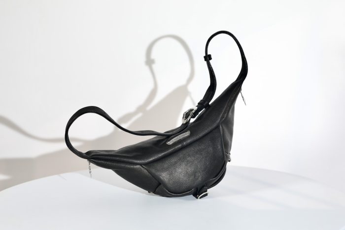 クロムハーツ SNAT PACK ダガージップ ガンスリンガーベルト ブラック×シルバー レザーウエストバッグ - 画像 (5)