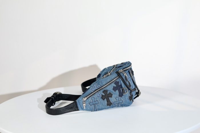クロムハーツ Cowboy Patches Snat Pack デニム×レザーロスパッチウエストバッグ - 画像 (2)