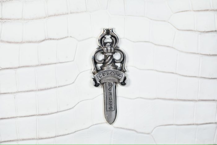 クロムハーツ CHROME HEARTS Chicken Nugget スモール ヒマラヤクロコダイルレザー ホワイト ダガー ミニショルダーバッグ - 画像 (13)