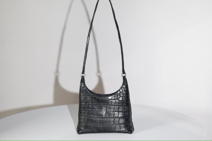 クロムハーツ CHROME HEARTS VIV  Mini クロコダイルレザー ブラック ダガー ミニショルダーバッグ - 画像 (4)