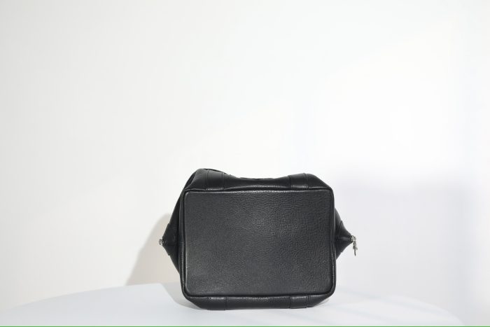 クロムハーツ MONICA BAG ブラックレザー BSフレア装飾 ハンドバッグ シルバー925 - 画像 (5)