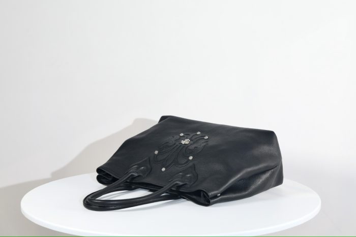クロムハーツ CHROME HEARTS Tote BSフレア ブラックレザートートバッグ シルバー925金具 - 画像 (7)