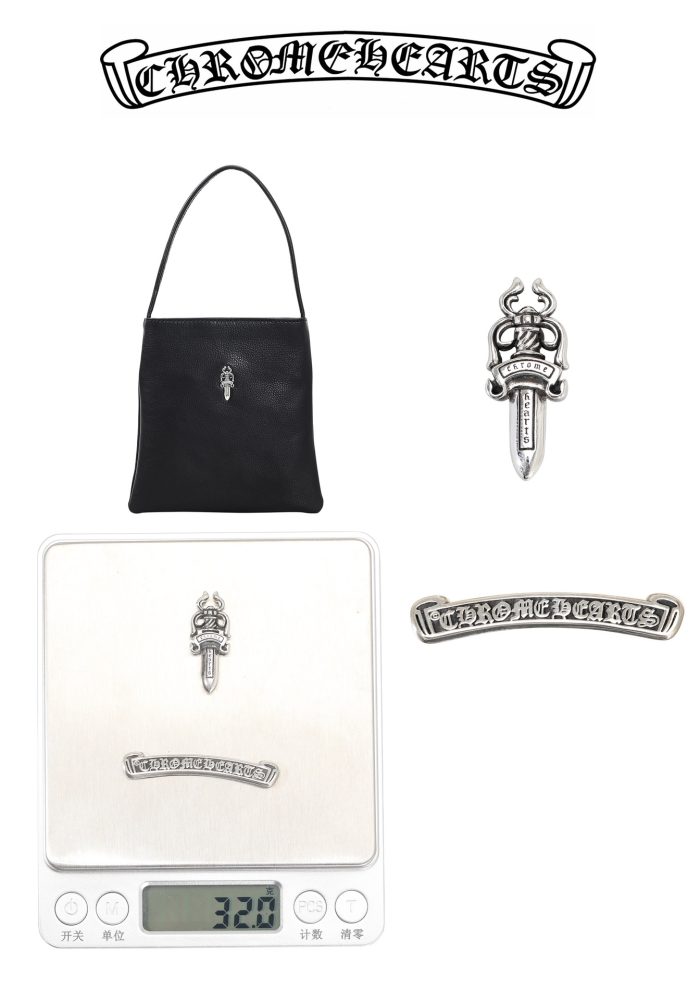 クロムハーツ CHROME HEARTS DRACULA ダガーチャーム レザー ハンドバッグ - 画像 (6)