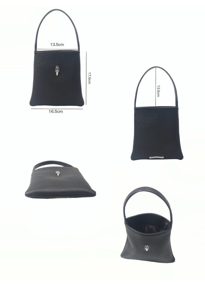 クロムハーツ CHROME HEARTS DRACULA ダガーチャーム レザー ハンドバッグ - 画像 (7)