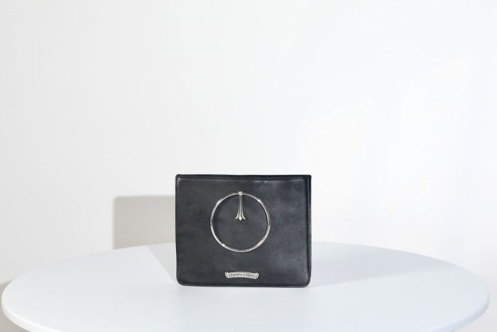 クロムハーツ Handbag ハードカウレザー シルバーリング ハンドバッグ - 画像 (4)