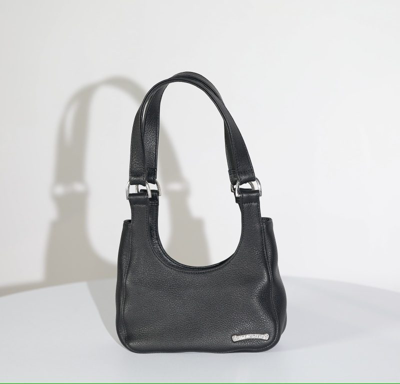 クロムハーツ CHROME HEARTS ホボバッグ スクロールラベル装飾 ショルダーバッグ