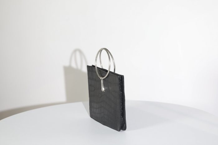 クロムハーツ Handbag クロコダイルレザー シルバーリング ハンドバッグ - 画像 (4)