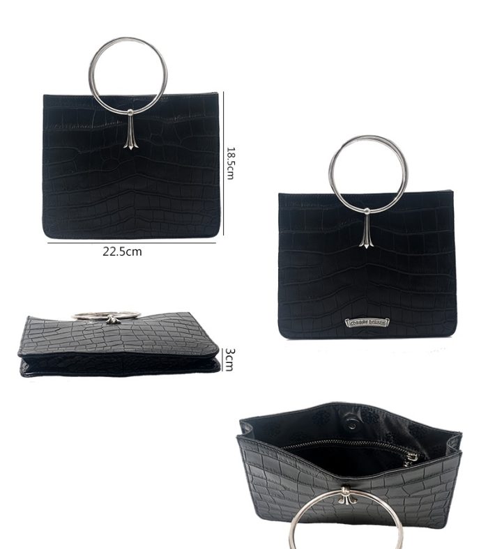 クロムハーツ Handbag クロコダイルレザー シルバーリング ハンドバッグ - 画像 (7)