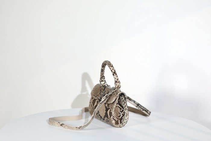 クロムハーツ CHROME HEARTS DOC ADAMS スモール CHクロス装飾 パイソン 2WAYショルダー＆ハンドバッグ - 画像 (4)