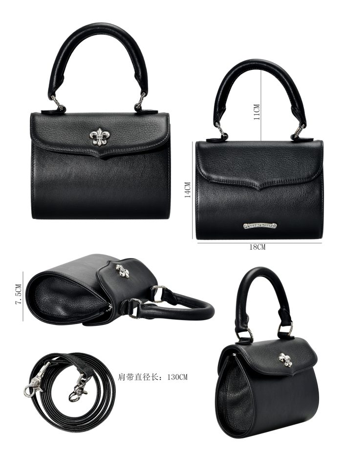 クロムハーツ CHROME HEARTS DOC ADAMS スモール BSフレア装飾 2WAYショルダー＆ハンドバッグ - 画像 (8)