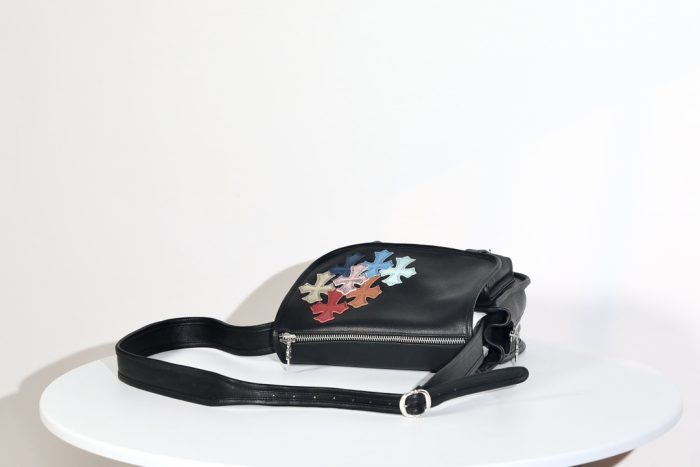 クロムハーツ Soft shoulder-Tiny/B スモール マルチCHクロス ソフト ブラック メッセンジャー ショルダーバッグ - 画像 (6)