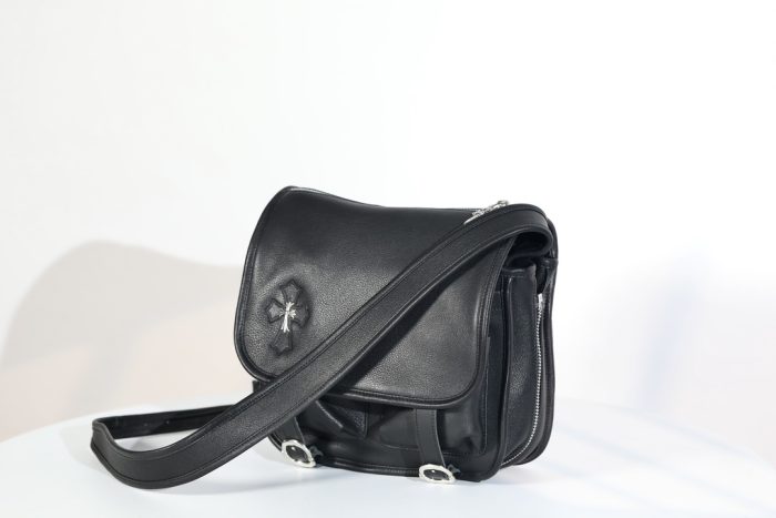 クロムハーツ Soft shoulder-Tiny/B スモール CHクロス ソフト ブラック メッセンジャー ショルダーバッグ - 画像 (3)