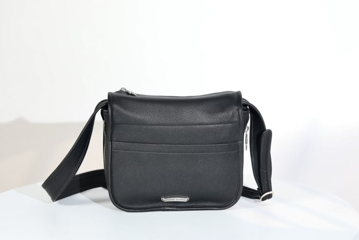 クロムハーツ Soft shoulder-Tiny/B スモール CHクロス ソフト ブラック メッセンジャー ショルダーバッグ - 画像 (4)