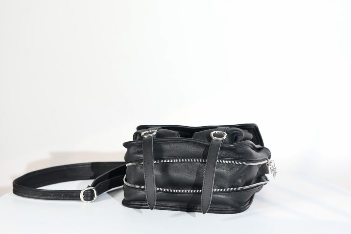 クロムハーツ Soft shoulder-Tiny/B スモール CHクロス ソフト ブラック メッセンジャー ショルダーバッグ - 画像 (6)