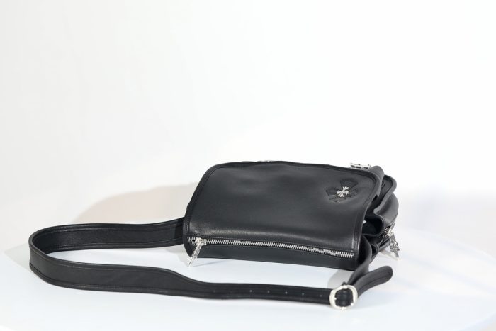 クロムハーツ Soft shoulder-Tiny/B スモール CHクロス ソフト ブラック メッセンジャー ショルダーバッグ - 画像 (7)