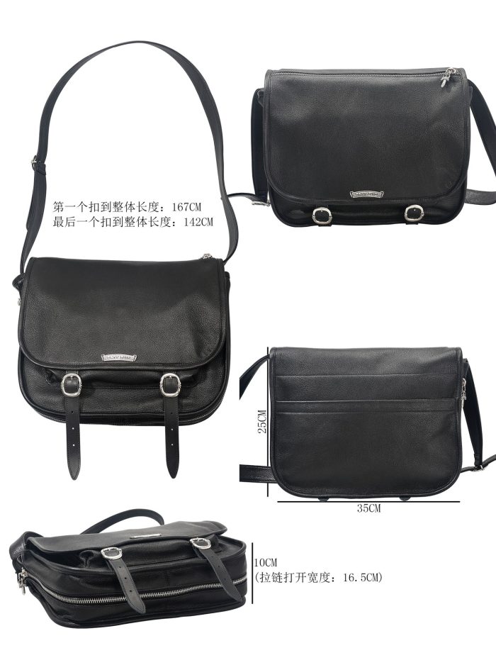 クロムハーツ Gunslinger bag ソフト ブラック メッセンジャー ショルダーバッグ - 画像 (9)
