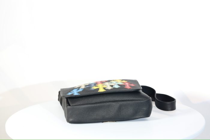 クロムハーツ CHROME HEARTS メールバッグ マルチカラー レザーパッチ装飾 ショルダーバッグ - 画像 (7)